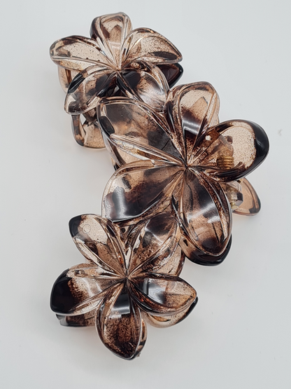 Yehwang Haarklammer - Wildblumen Braun