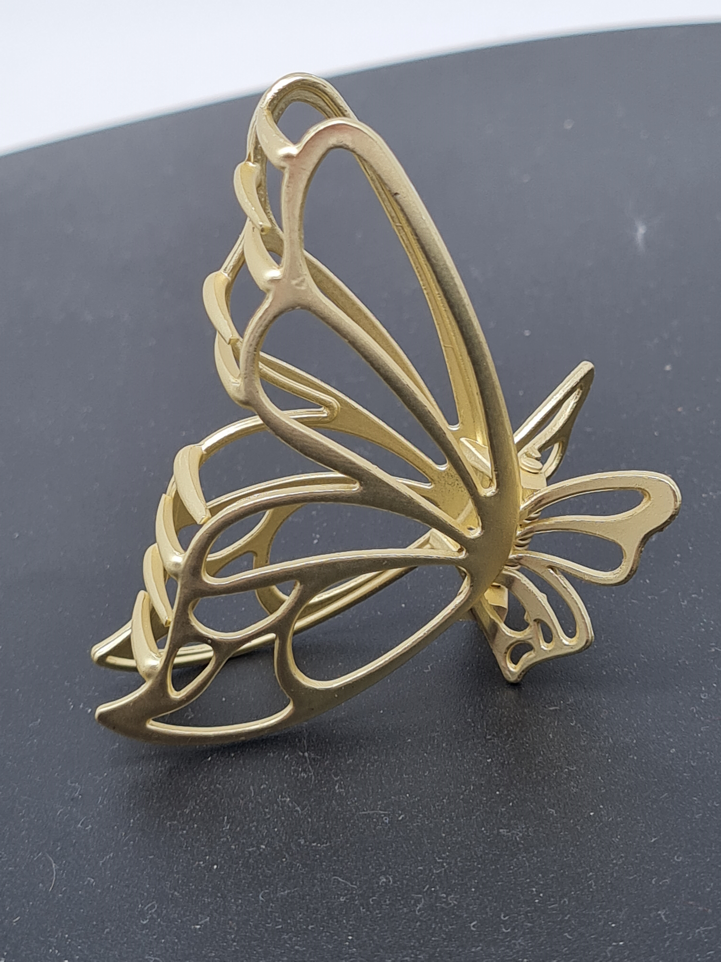 Yehwang Schmetterlings-Haarklammer Goldfarbe Metall