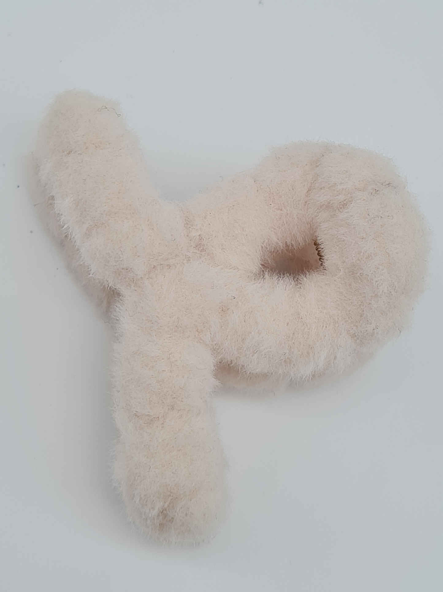 Yehwang Haarklammer Haarschmuck Plüsch Off White beige braun