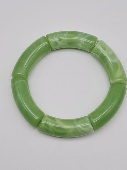 Yehwang Armband elastisch Retro nickelfrei Acryl verschiedene Farben