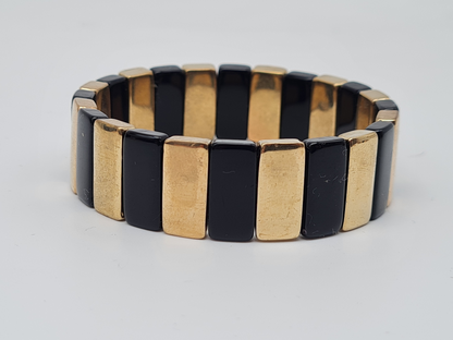 Yehwang Strech Goldfarben Schwarz kombinierbar Trend Style Modisch