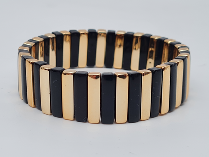 Yehwang Strech Goldfarben Schwarz kombinierbar Trend Style Modisch