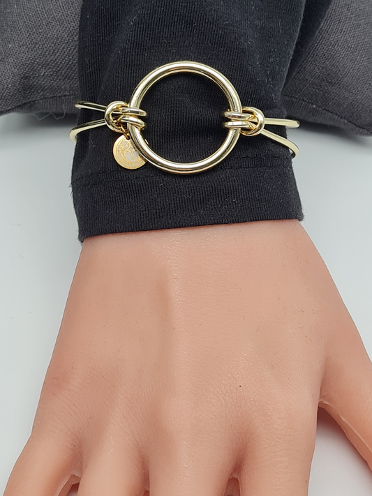 Ardoné Armreif in Goldfarben Nickelfrei Statement Klassisch Modern Elegant
