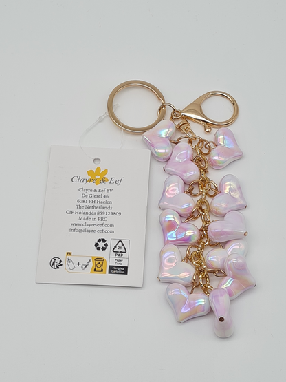 Clayre & Eef Schlüsselanhänger Hellblau Taschenanhänger Taschenschmuck Taschenaccessoires