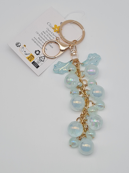 Clayre & Eef Schlüsselanhänger Hellblau Taschenanhänger Taschenschmuck Taschenaccessoires