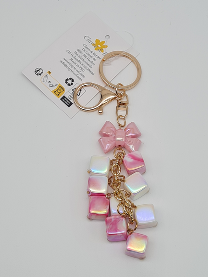 Clayre & Eef Schlüsselanhänger Hellblau Taschenanhänger Taschenschmuck Taschenaccessoires