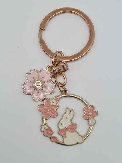 Yehwang Schlüsselanhänger Taschenanhänger Liebe Geschenk Süß Schmetterlinge häschen