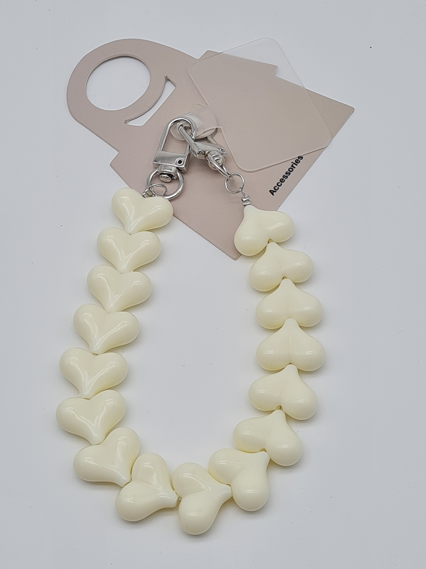 Yehwang Herzanhänger Schlüsselanhänger Taschenanhänger Liebe Geschenk Handykette Handyschmuck Orange Weiß