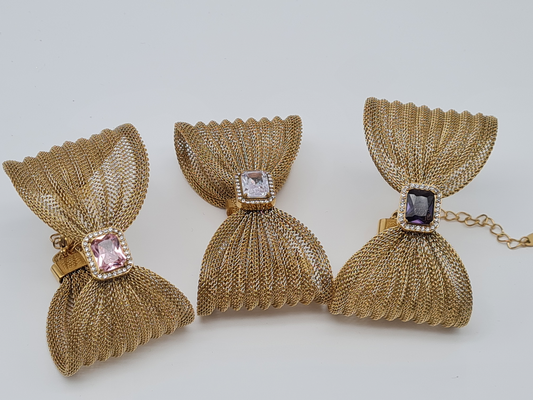 Cosmos Armreif Goldfarben Modern Trend Kombinierbar Nickelfrei Schwarz Transparent Rosa