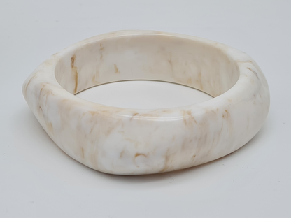 Cosmos Armband Acryl Creme Marmor-Look Trend Kombinierbar Klassisch