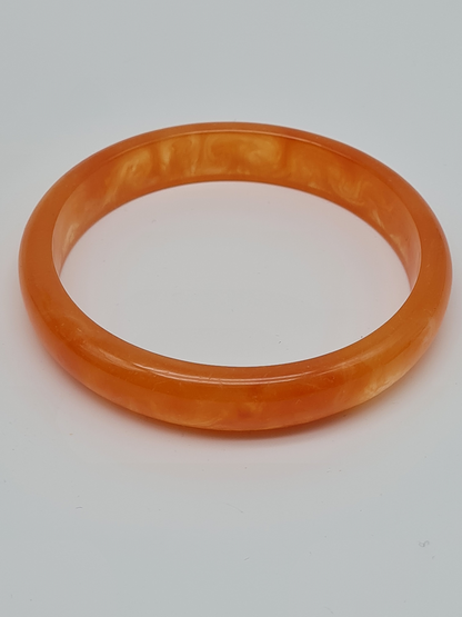 Cosmos Armband Acryl Orange schmal breite Trend kombinierbar