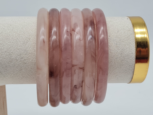 Cosmos Armband Keramik altrosa Marmor-Look Trend kombinierbar