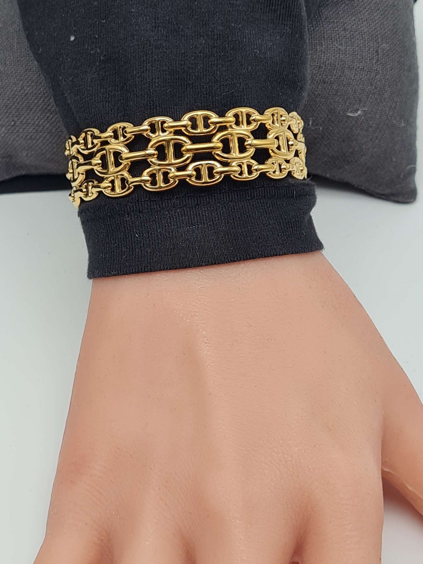 Cosmos Armband Armreif goldfarben Nickelfrei  Herz Schmetterling