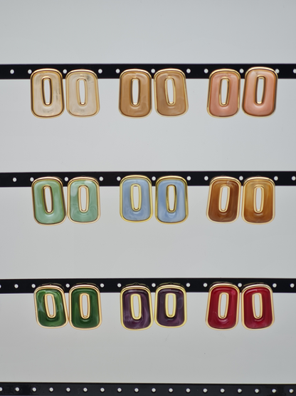 Biba Ohrringe ohrstecker beige braun grün rot lila rosa modeschmuck nickelfrei