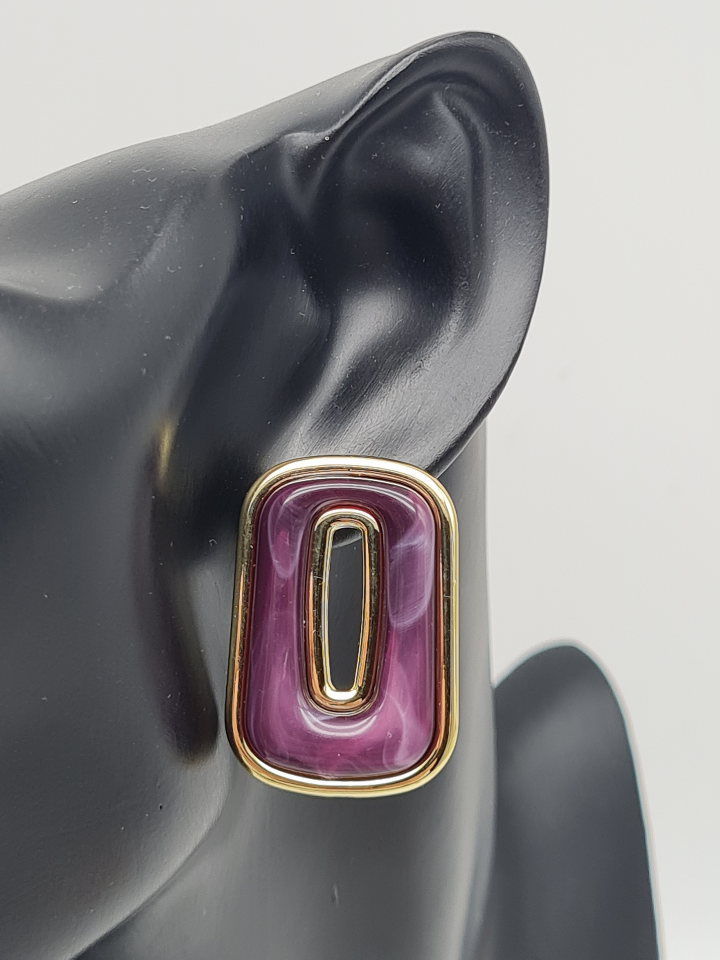 Biba Ohrringe ohrstecker beige braun grün rot lila rosa modeschmuck nickelfrei