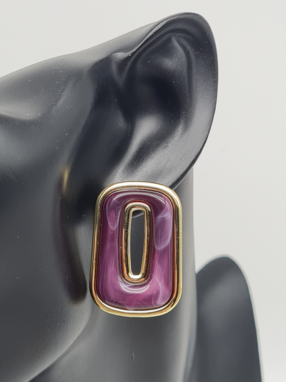 Biba Ohrringe ohrstecker beige braun grün rot lila rosa modeschmuck nickelfrei