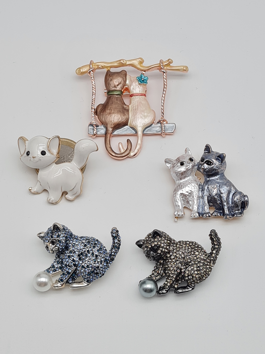 Brosche Kate kater kitten liebe Aristorcat spielen liebe zusammen schmusen