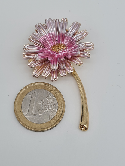 Brosche löwenzahn sonnenblume iris orchidee vanilleblüme aster gänseblümchen modeschmuck