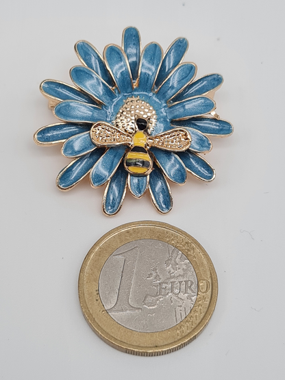 Brosche löwenzahn sonnenblume iris orchidee vanilleblüme aster gänseblümchen modeschmuck