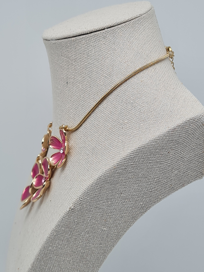 Amoino Belle Miss Halskette 5 Daisy´s pink Gänselblümchen nickelfrei blumen garten