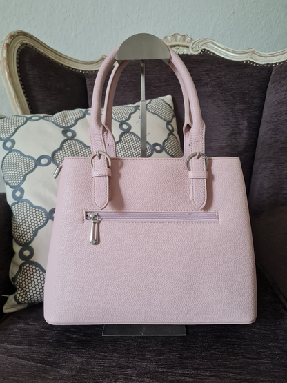 Handtasche Flora & Co Umhängetasche Rosa Altrosa Kunstleder Reißverschluss