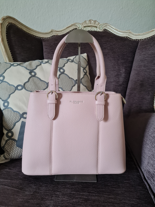 Handtasche Flora & Co Umhängetasche Rosa Altrosa Kunstleder Reißverschluss