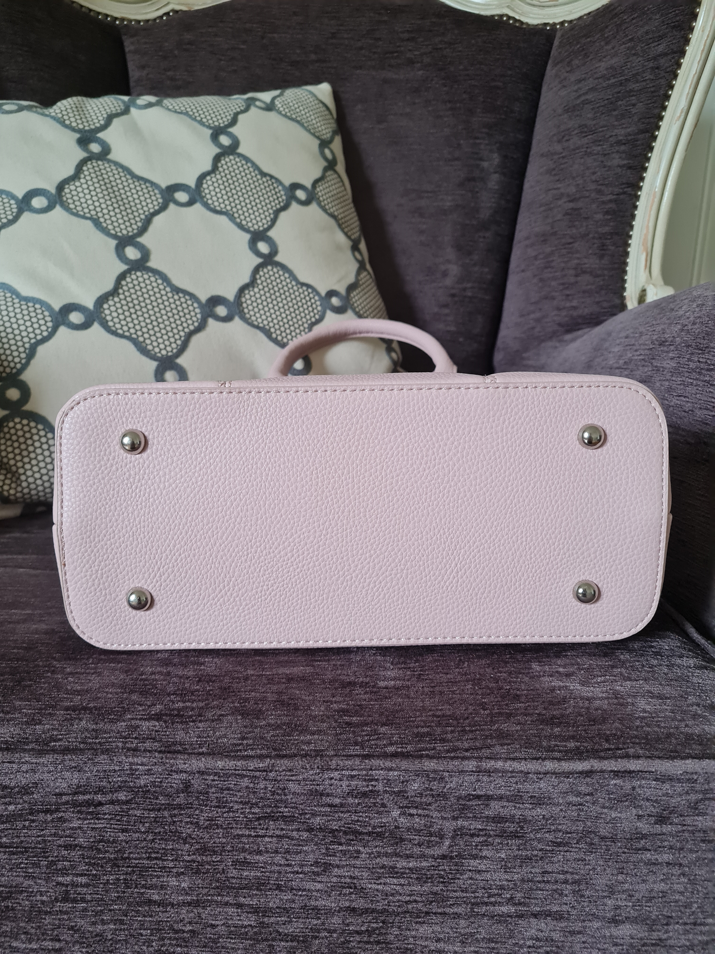 Handtasche Flora & Co Umhängetasche Rosa Altrosa Kunstleder Reißverschluss