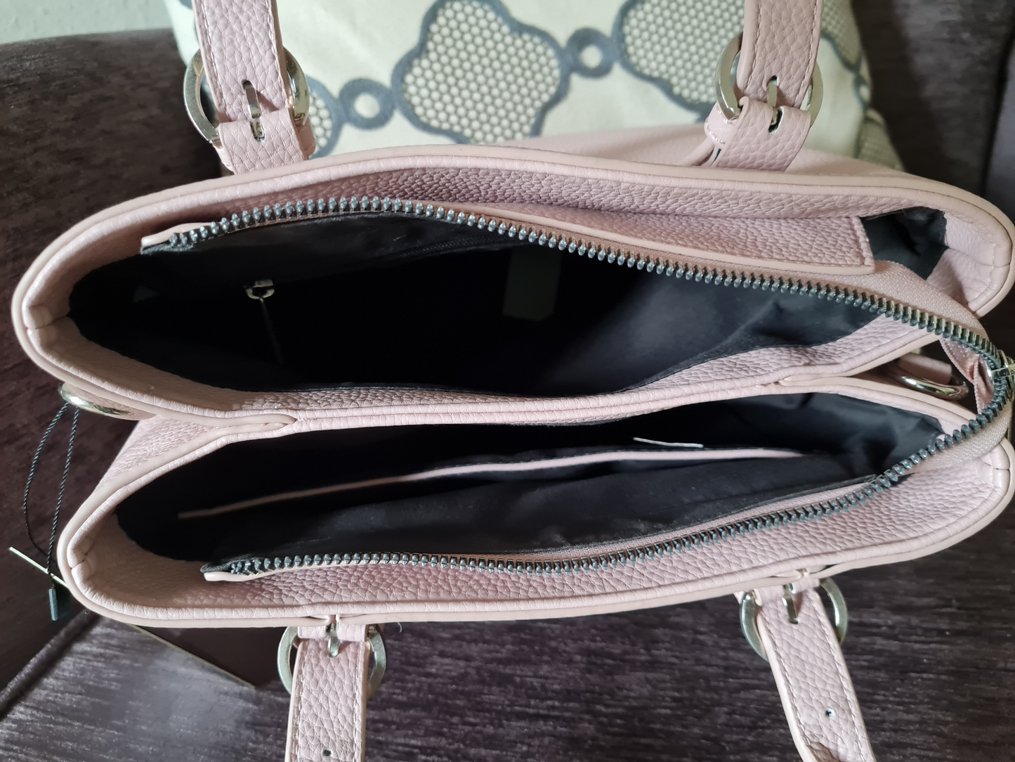 Handtasche Flora & Co Umhängetasche Rosa Altrosa Kunstleder Reißverschluss