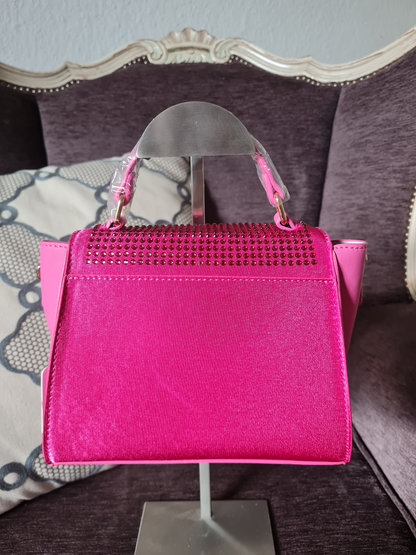 Yehwang Handtasche mit Strass in Fuchsia umhängetasche Pink wasser stilvoll