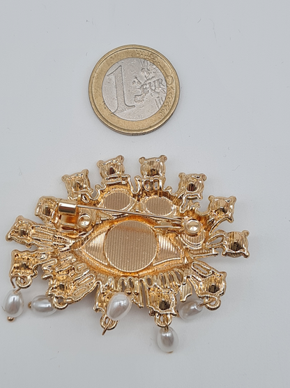 Brosche modeschmuck Auge anstecknadel nickelfrei gottes auge wachsam