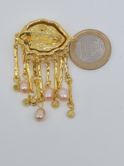 Brosche modeschmuck Auge anstecknadel nickelfrei gottes auge wachsam