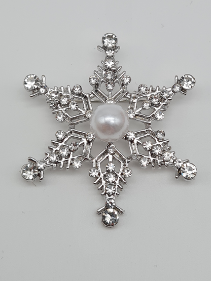 Brosche modeschmuck Stern Weihnachtsstern silber gold nickelfrei geschenk fest festlich