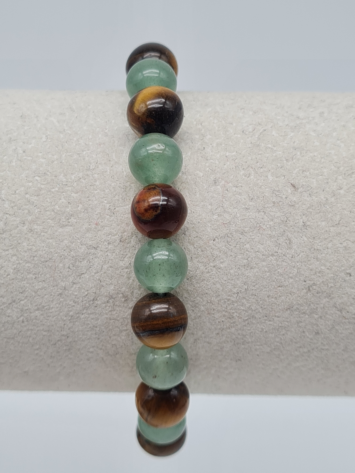 Yehwang Armband, Herrenarmband  pelen braun tigerauge nickelfrei Türkis