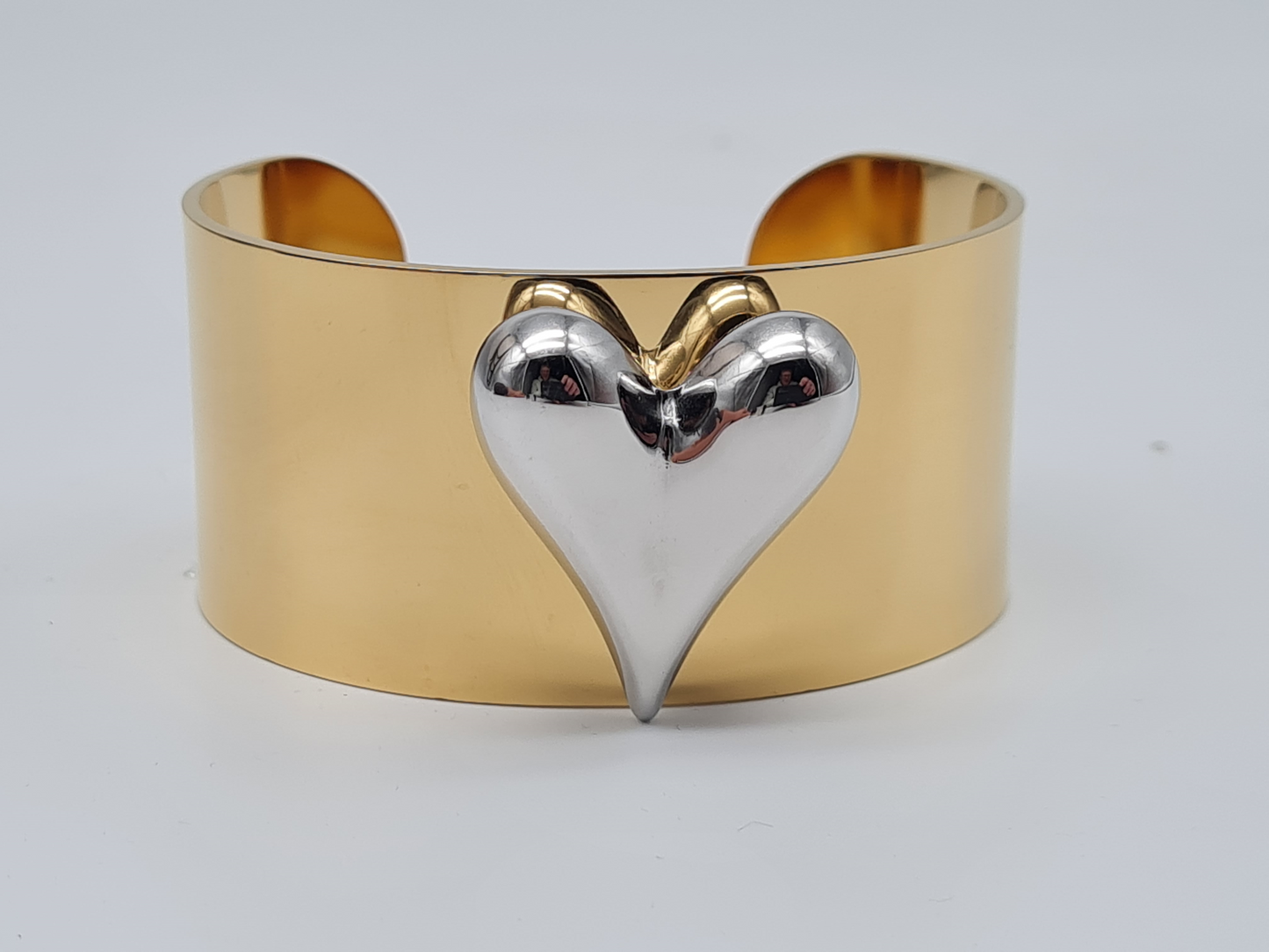 Ardoné Armband Armreif Silberfarben Goldfarben Herz liebe romantik geschenk Nickelfrei