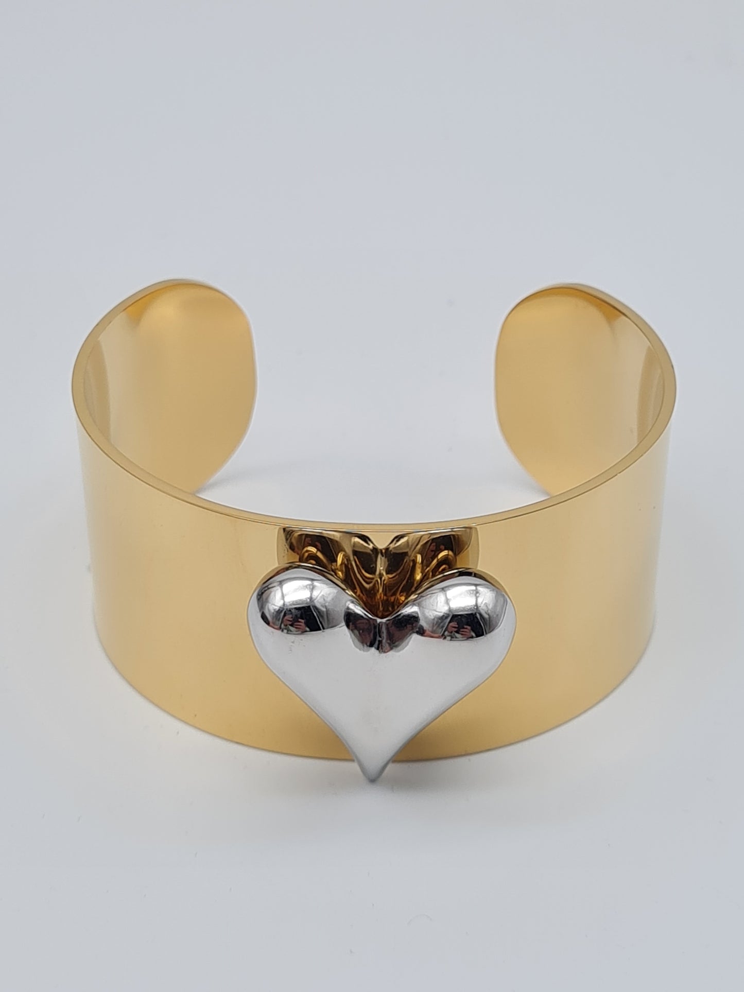 Ardoné Armband Armreif Silberfarben Goldfarben Herz liebe romantik geschenk Nickelfrei