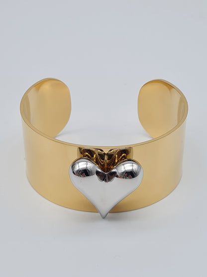 Ardoné Armband Armreif Silberfarben Goldfarben Herz liebe romantik geschenk Nickelfrei