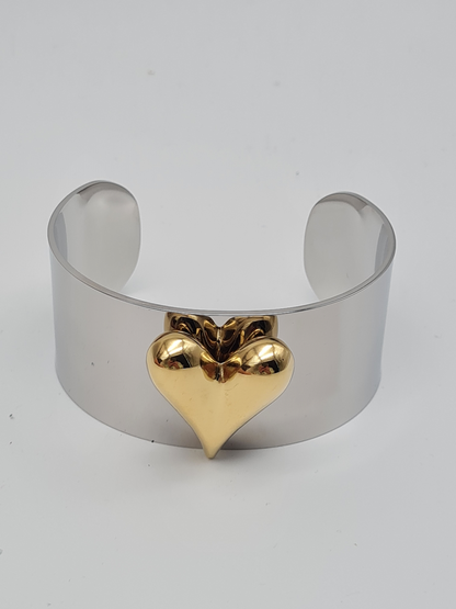 Ardoné Armband Armreif Silberfarben Goldfarben Herz liebe romantik geschenk Nickelfrei