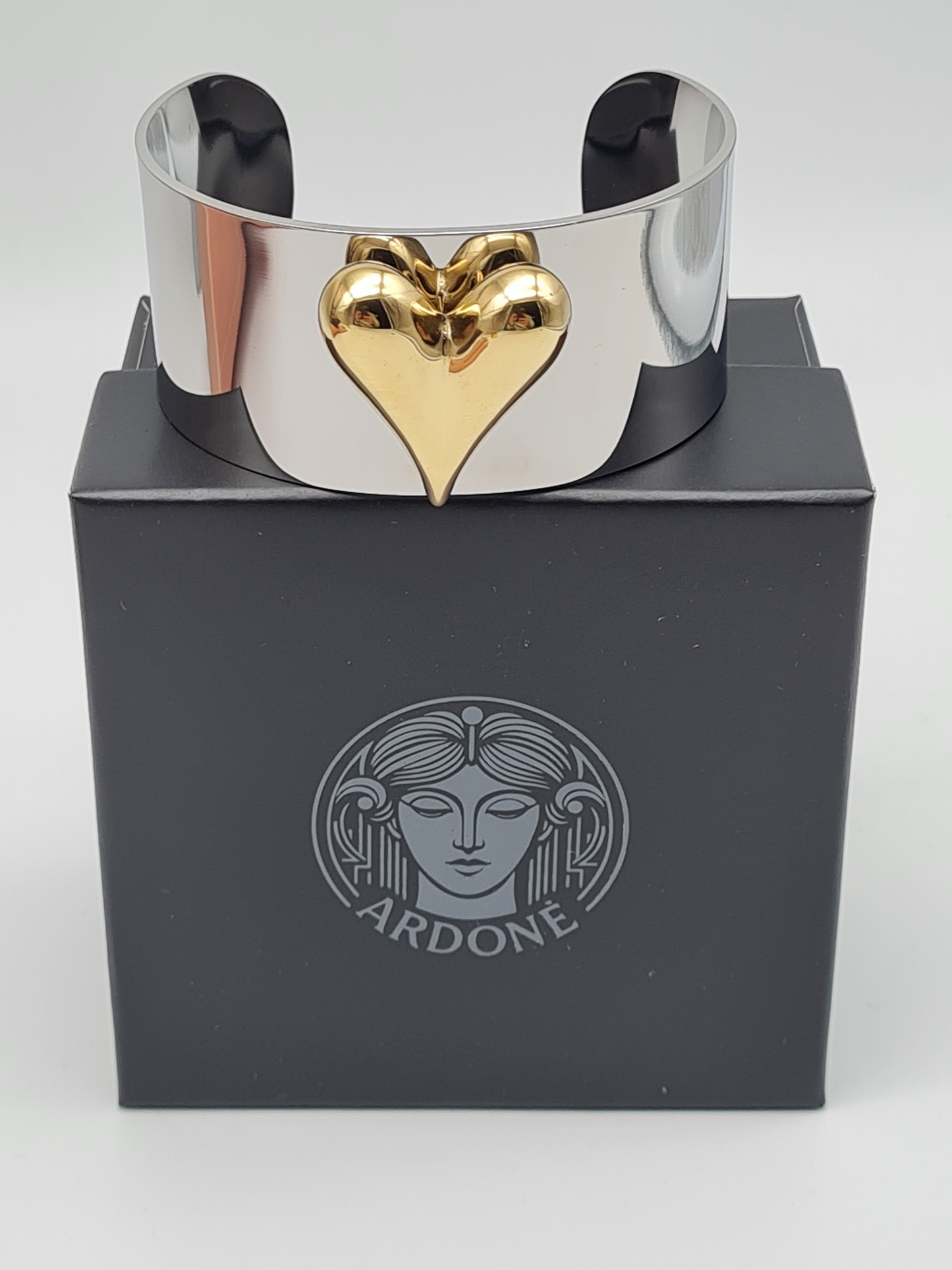 Ardoné Armband Armreif Silberfarben Goldfarben Herz liebe romantik geschenk Nickelfrei