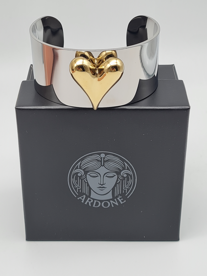 Ardoné Armband Armreif Silberfarben Goldfarben Herz liebe romantik geschenk Nickelfrei