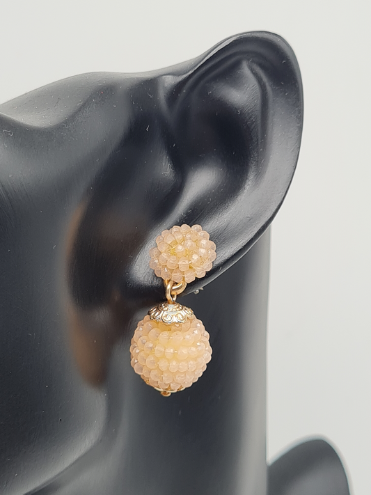 Biba Ohrringe Ohrhänger apricot nickelfrei rosa süß