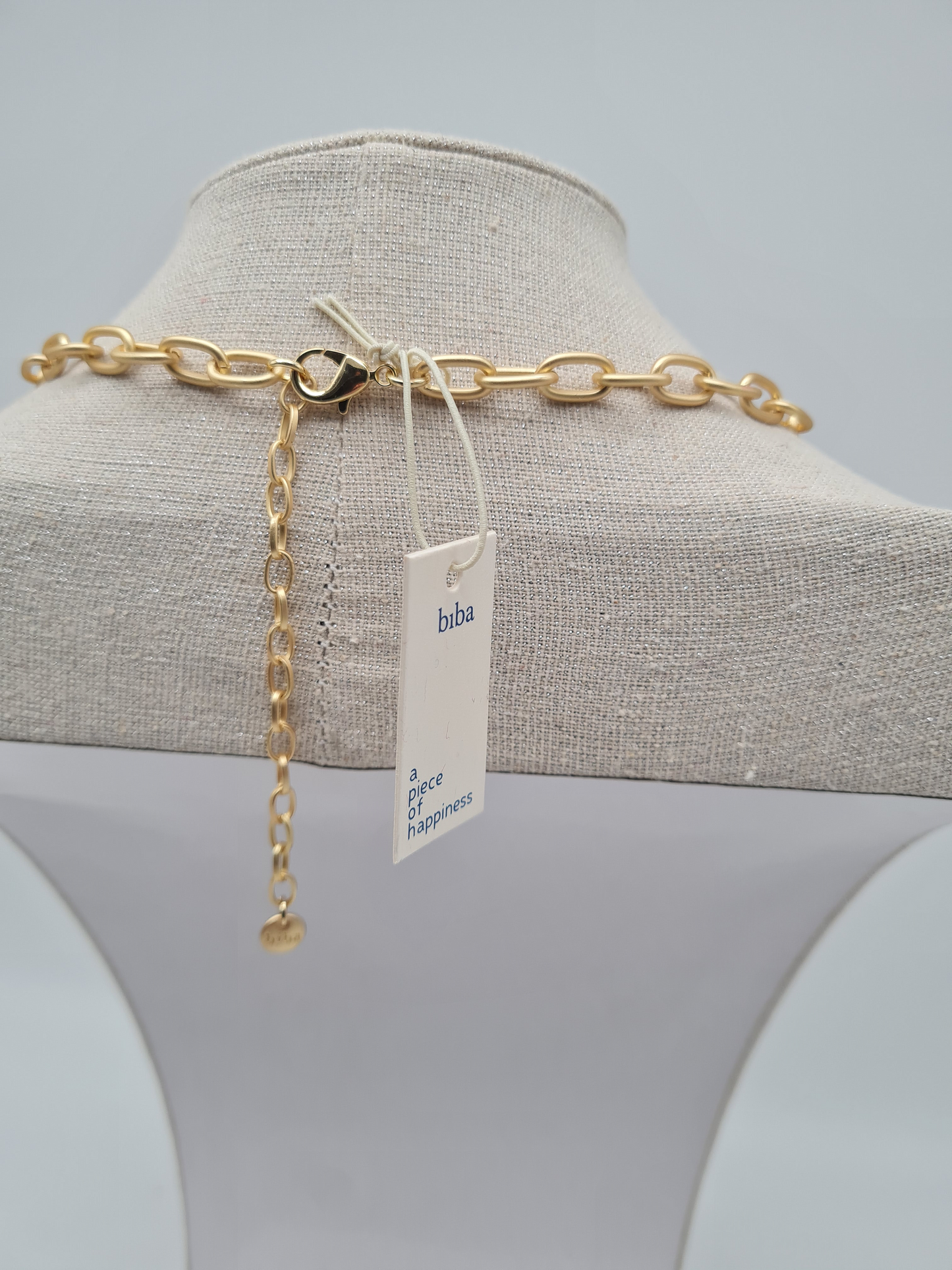 Biba Halskette nickelfrei schwarz goldfarben elegant galla fest modeschmuck