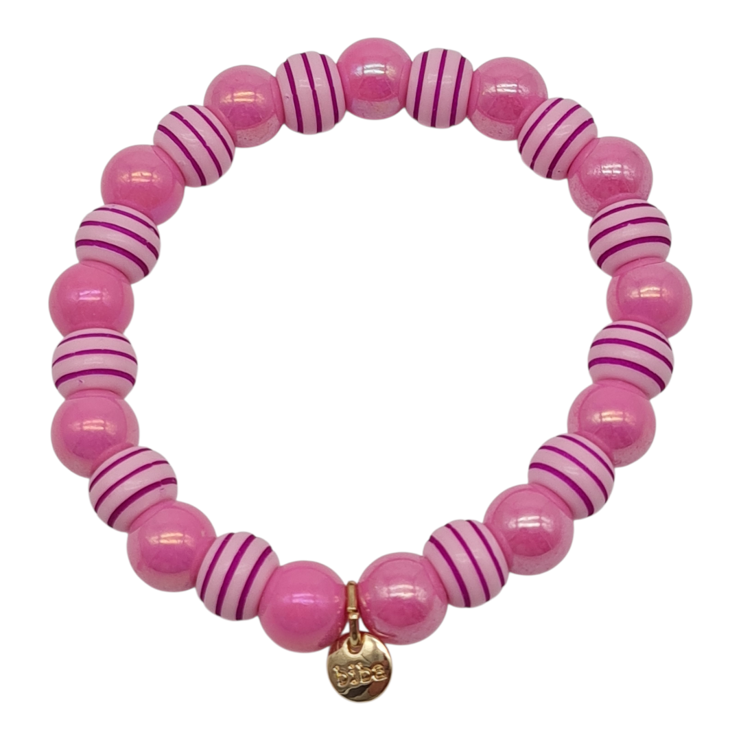 Armband Biba´s Candystore Space Beads elastisch Nickelfrei Biba Goldfarben