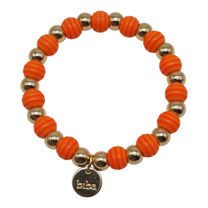 Armband Biba´s Candystore Space Beads elastisch Nickelfrei Biba Goldfarben