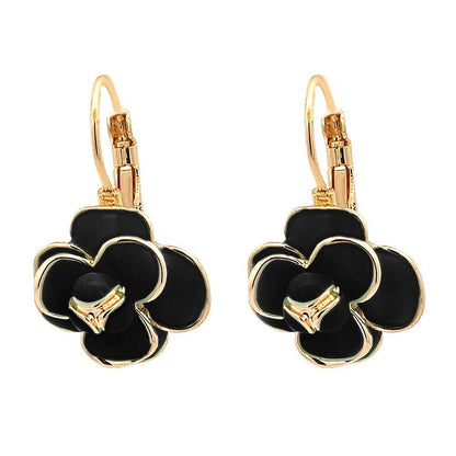 Ohrringe Blütenohrringe Ohrhänger Nickelfrei Blumen Natur garten Kamelie Amorino