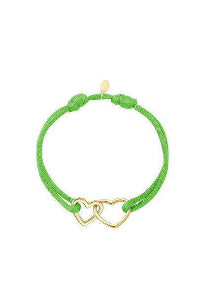 Yehwang Armband, Stoffarmband mit Herz in verschiedenen Farben
