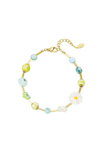 Yehwang Armband, Farbenfrohes Armband Grüne Oase