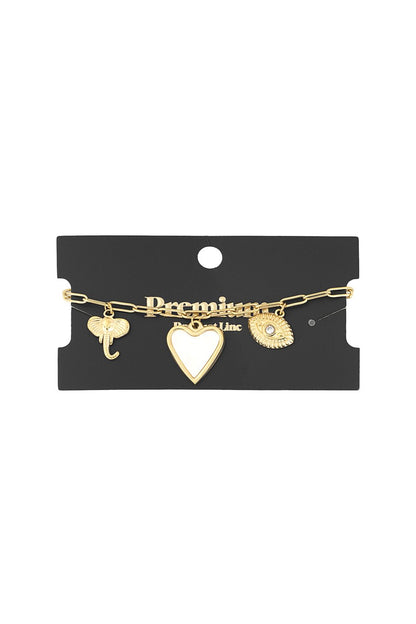 Yehwang Armband, Heartstrings-Armband - Goldfarben