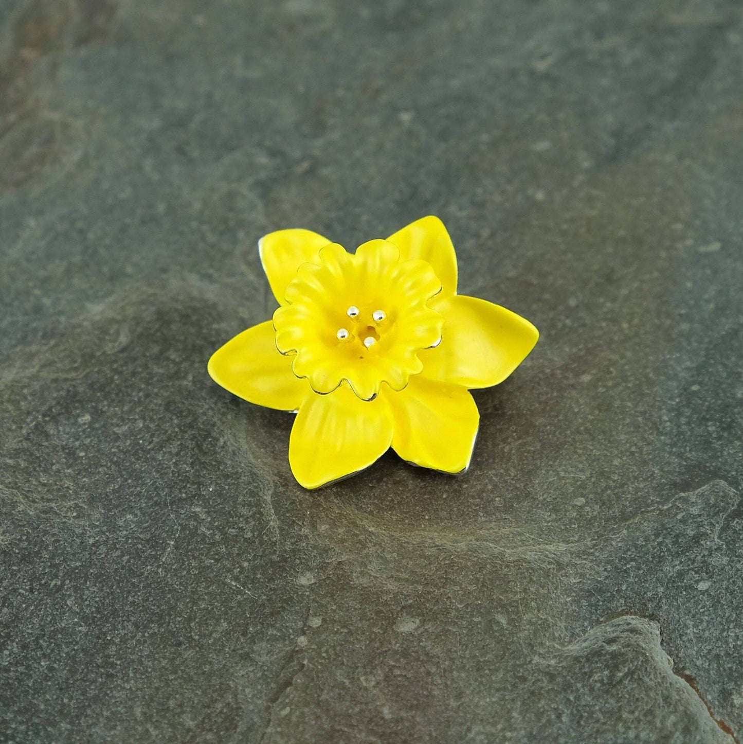 Brosche Gelbe Narzissen-Blumenbrosche Frühjahr Blumen Natur