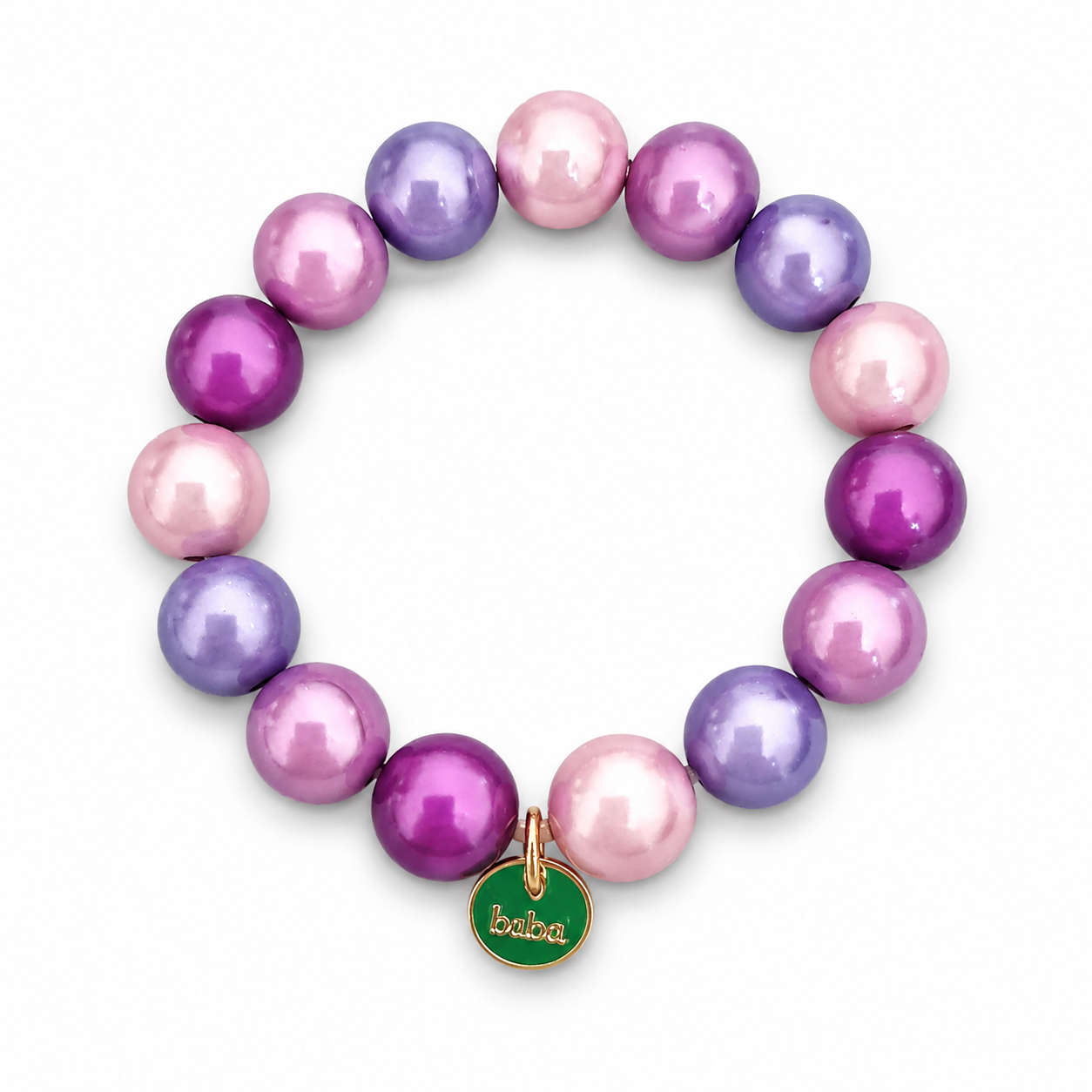 Armband elastisch Space Beads 1,5 Cm verschiedene Farben Biba