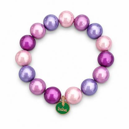 Armband elastisch Space Beads 1,5 Cm verschiedene Farben Biba